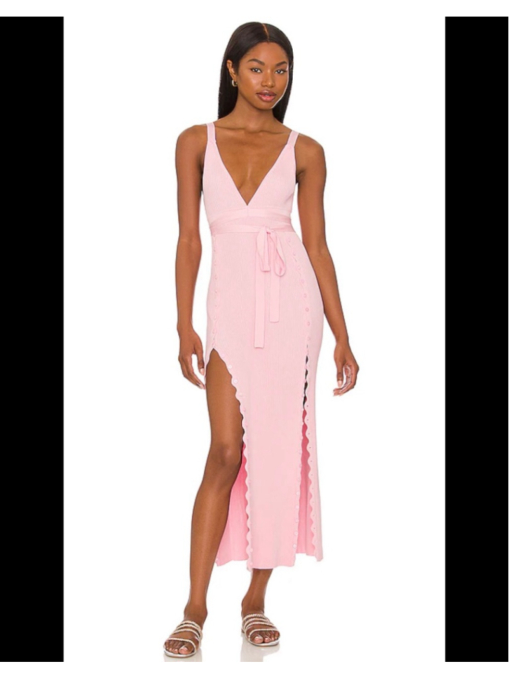 Devon Windsor The Octavia Dress in Pink- Size Large